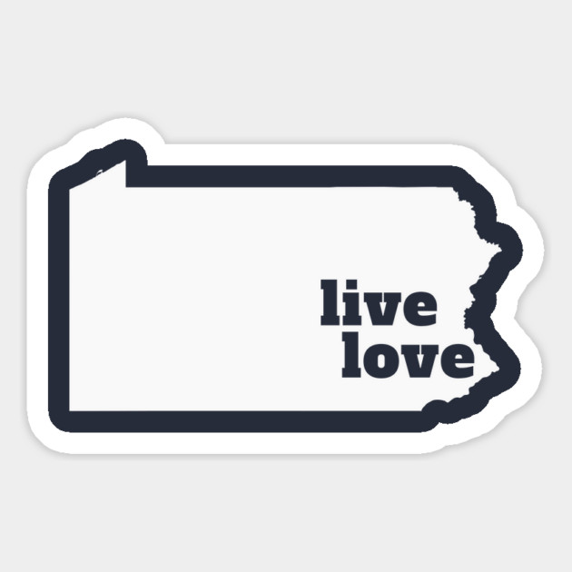 Pennsylvania - Live Love Pennsylvania Magnet by Yesteeyear