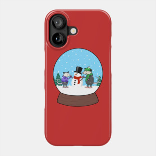 Opossum Snow Globe Phone Case