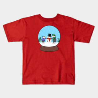 Opossum Snow Globe Kids T-Shirt