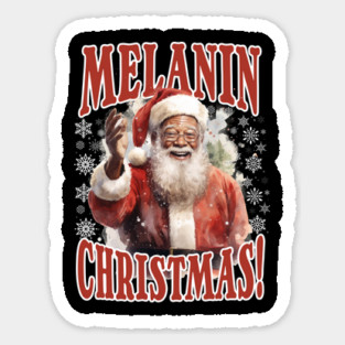 Melanin Christmas! Black Santa Claus Magnet
