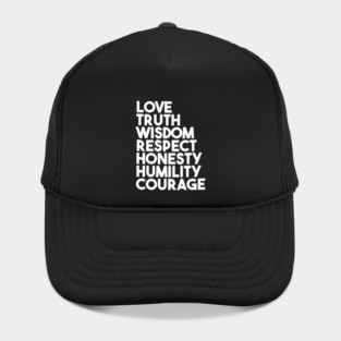 Seven Teachings Ojibwe Indigenous WAWEZHI CANADA Hat