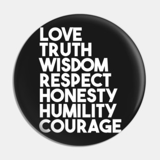 Seven Teachings Ojibwe Indigenous WAWEZHI CANADA Pin