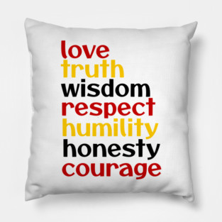 The Seven Teachings WAWEZHI CANADA Pillow