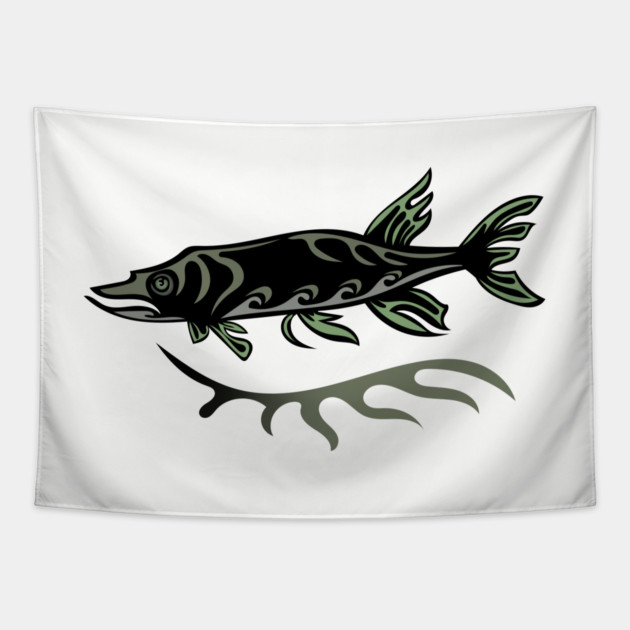Fish Ojibwe Indigenous WAWEZHI CANADA Tapestry by WAWEZHI