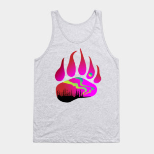 Northern Lights Bear Indigenous WAWEZHI CANADA Tank Top