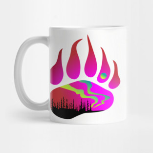 Northern Lights Bear Indigenous WAWEZHI CANADA Mug