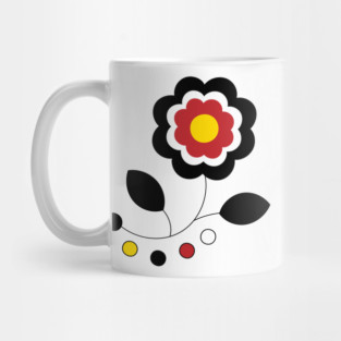 Ojibwe Four Directions Flower Beadwork Indigenous WAWEZHI CANADA Mug