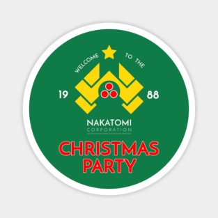 Nakatomi Corp Christmas Party 1988 T-Shirt Magnet