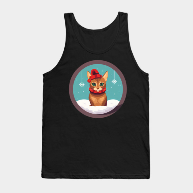 Abyssinian Cat Xmas Ornament, Love Cats Tank Top by logiamerch
