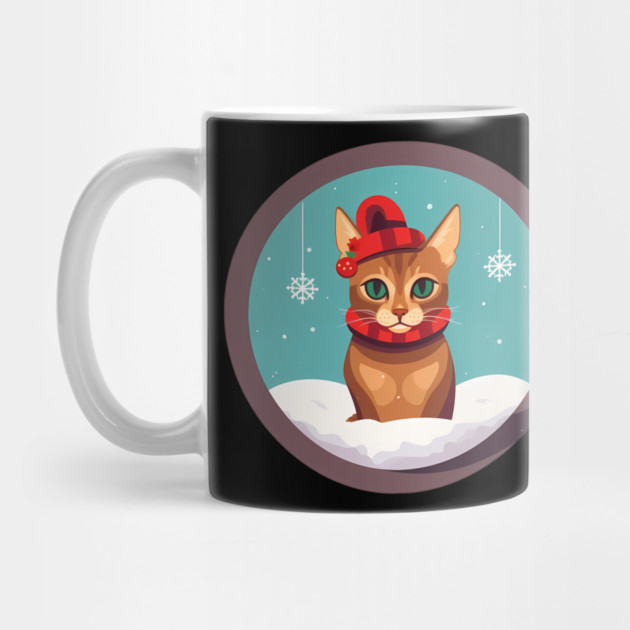 Abyssinian Cat Xmas Ornament, Love Cats by logiamerch