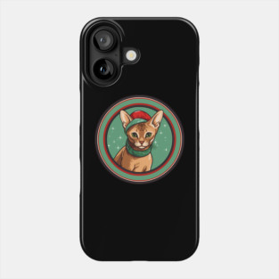 Abyssinian Cat Xmas Ornament, Love Cats Phone Case