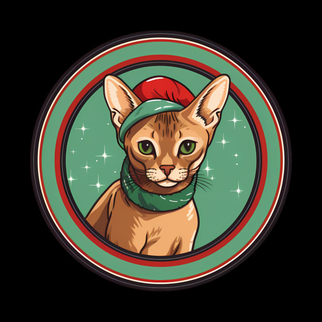 Abyssinian Cat Xmas Ornament, Love Cats by logiamerch