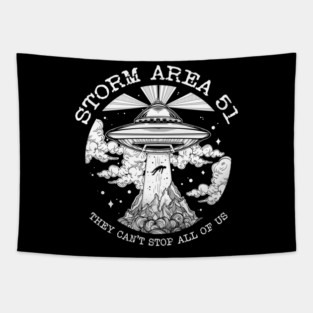 Storm Area 51 Tapestry