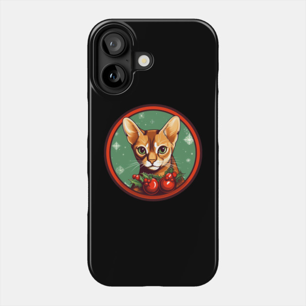 Abyssinian Cat Xmas Ornament, Love Cats Phone Case by logiamerch