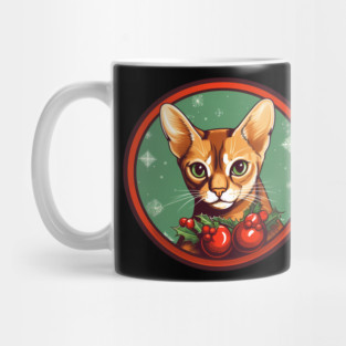 Abyssinian Cat Xmas Ornament, Love Cats Mug
