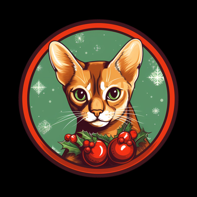 Abyssinian Cat Xmas Ornament, Love Cats by logiamerch