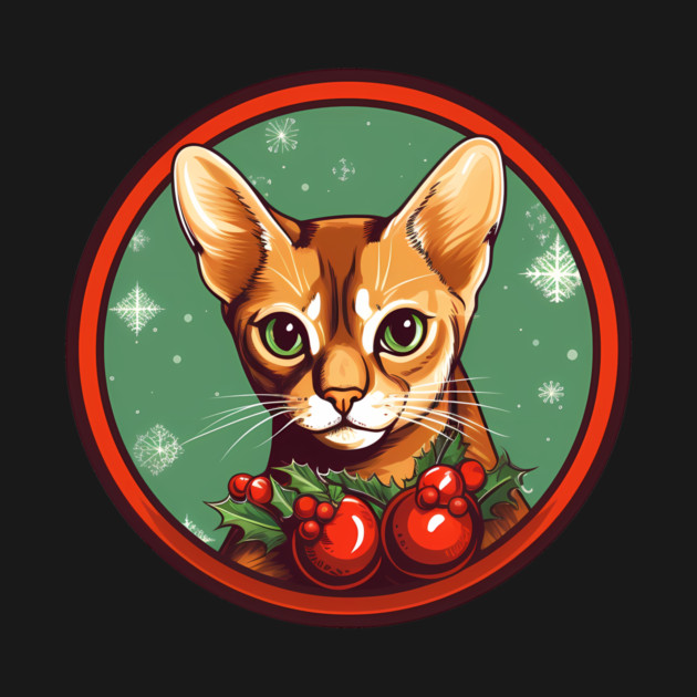 Abyssinian Cat Xmas Ornament, Love Cats by logiamerch