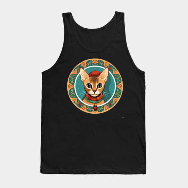 Abyssinian Cat Xmas Ornament, Love Cats Tank Top by logiamerch