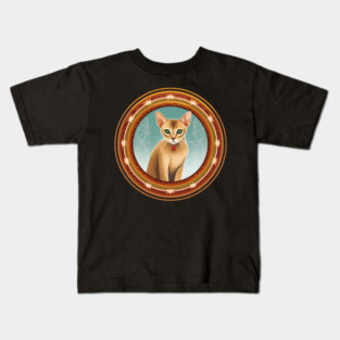 Abyssinian Cat Xmas Ornament, Love Cats Kids T-Shirt