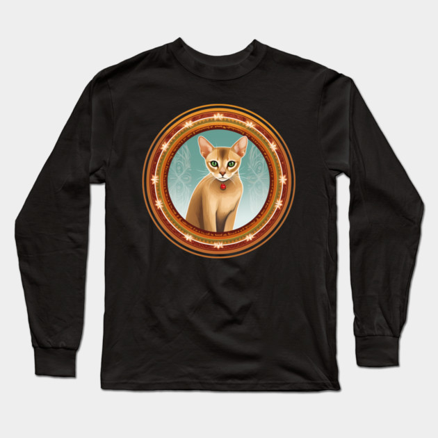 Abyssinian Cat Xmas Ornament, Love Cats Long Sleeve T-Shirt by logiamerch