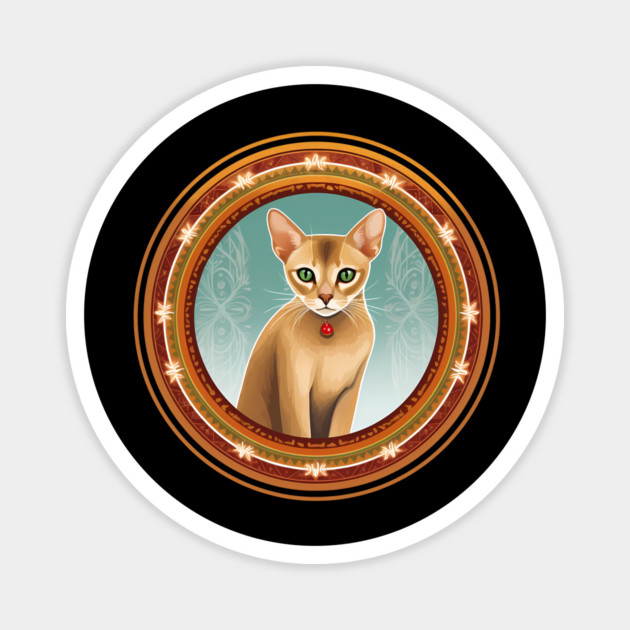Abyssinian Cat Xmas Ornament, Love Cats Magnet by logiamerch