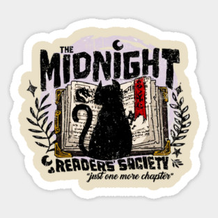 The midnight readers society Just one more chapter Sticker