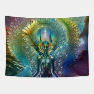 Alien Portal Tapestry