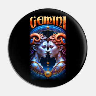 Gemini Zodiac Pin