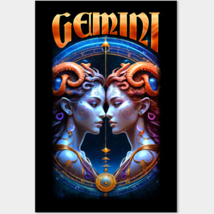 Gemini Zodiac Posters and Art