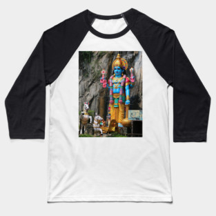 Hindu God sculpture with horse carriage Baseball T-Shirt