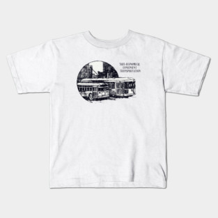 1940s Public Transportation Kids T-Shirt