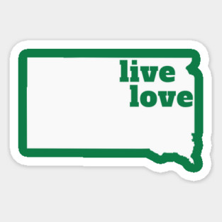 South Dakota - Live Love South Dakota Magnet