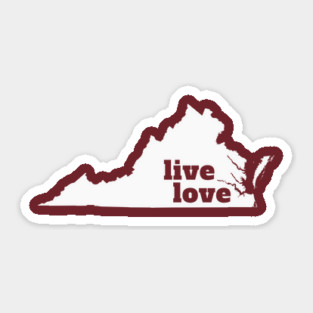 Virginia - Live Love Virginia Sticker
