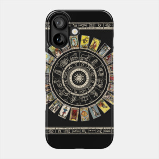 Astrology Wheel & Tarot Tapestry Phone Case