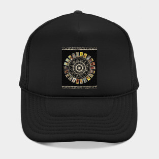 Astrology Wheel & Tarot Tapestry Hat