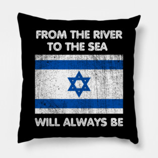 Patriotic Jewish, Israel Flag, Stand with Israel Pillow