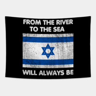 Patriotic Jewish, Israel Flag, Stand with Israel Tapestry