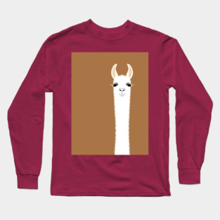 LLAMA ALPACA PORTRAIT #9 Long Sleeve T-Shirt