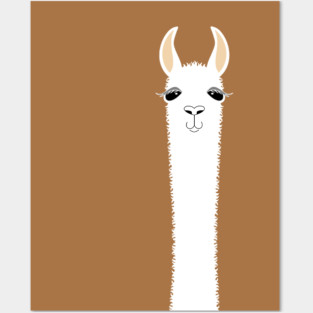LLAMA ALPACA PORTRAIT #9 Posters and Art