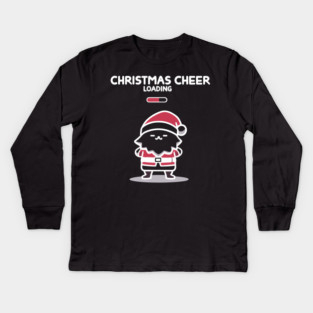 Christmas Cheer Loading Kids Long Sleeve T-Shirt