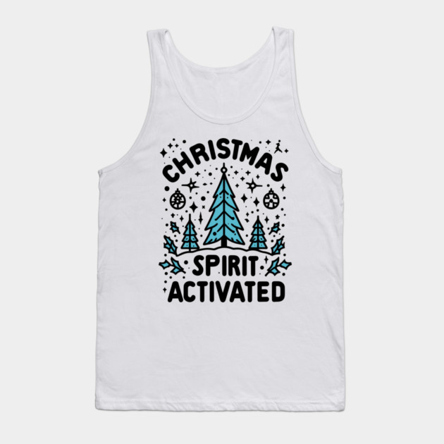 Christmas Spirit Activated Tank Top by Frank Ring