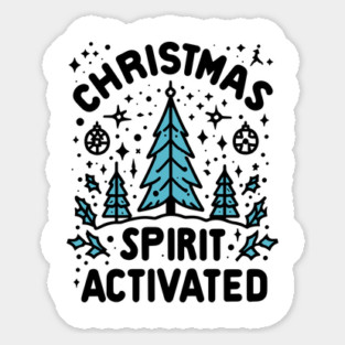 Christmas Spirit Activated Sticker