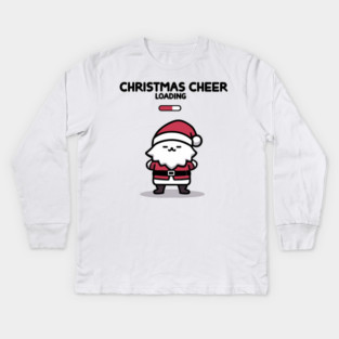 Christmas Cheer Loading Kids Long Sleeve T-Shirt