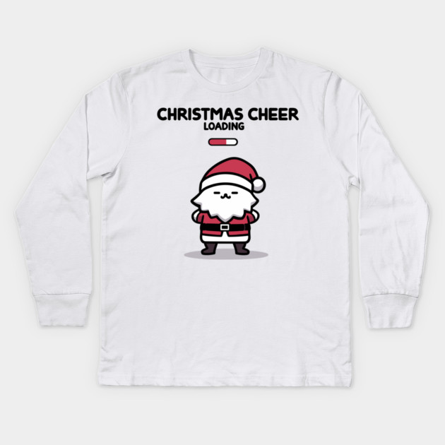 Christmas Cheer Loading Kids Long Sleeve T-Shirt by Frank Ring
