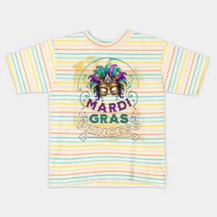 Mardi Gras Princess Kids T-Shirt