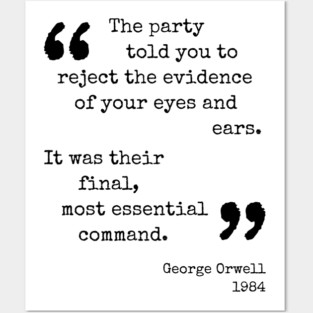 George Orwell Quote Posters and Art