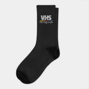 Vintage VHS - The Future Is Here Socks
