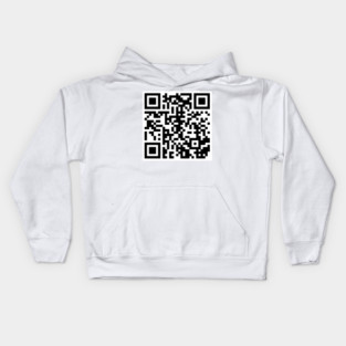 Rick Roll QR Code Kids Hoodie
