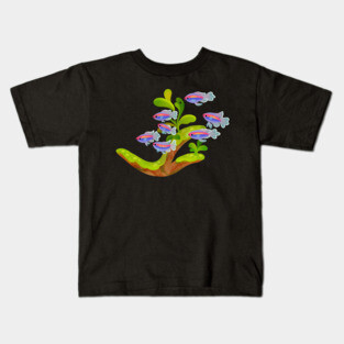 Fresh water fish and plants - Congo tetra Kids T-Shirt