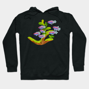 Fresh water fish and plants - Congo tetra Hoodie